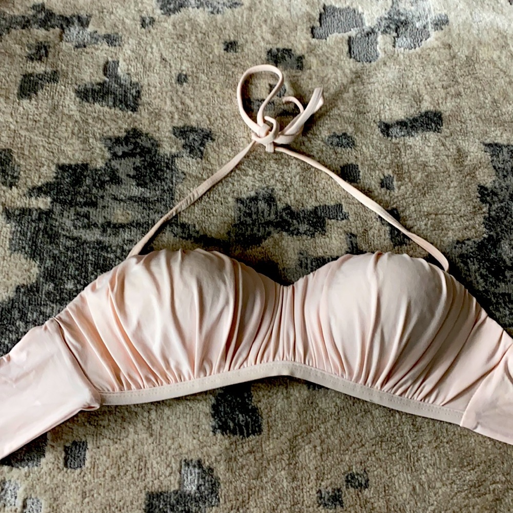 L Space blush pink bikini top